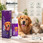 PawFoam with dog and cat, safe for dogs and cats
