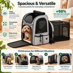 Dogat Expandable Pet Backpack Carrier